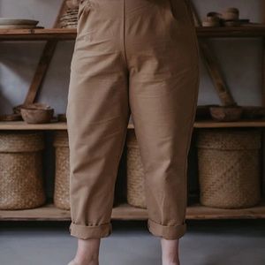 The Simple Folk Women's Twill Trouser Camel Size UK 8/US 4